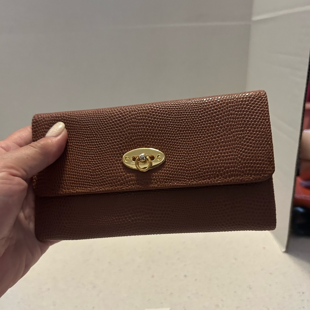 👛 Vintage Brown Leather Prince Gardner Clutch